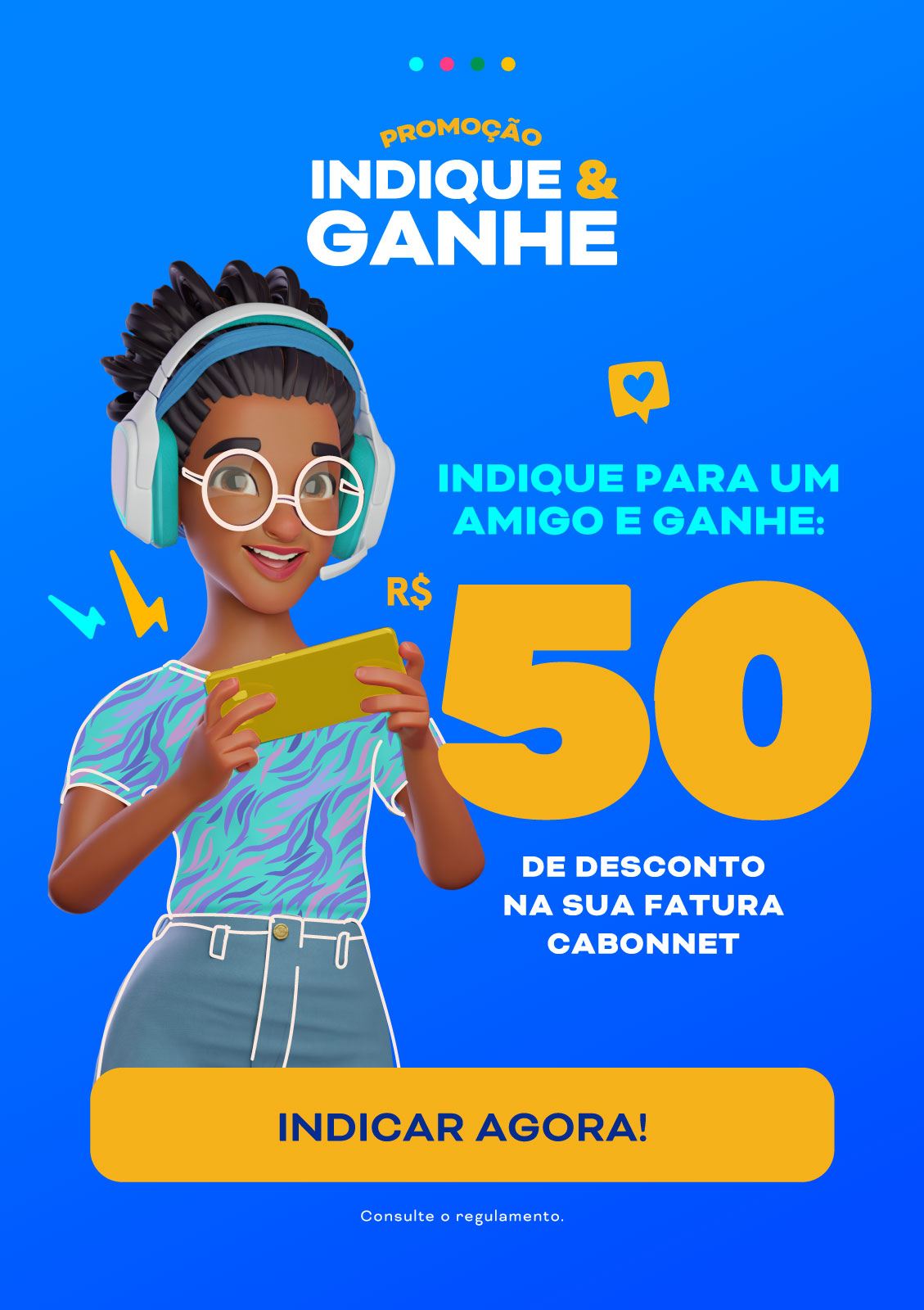 Banner Indique e Ganhe - Baixas - Mobile